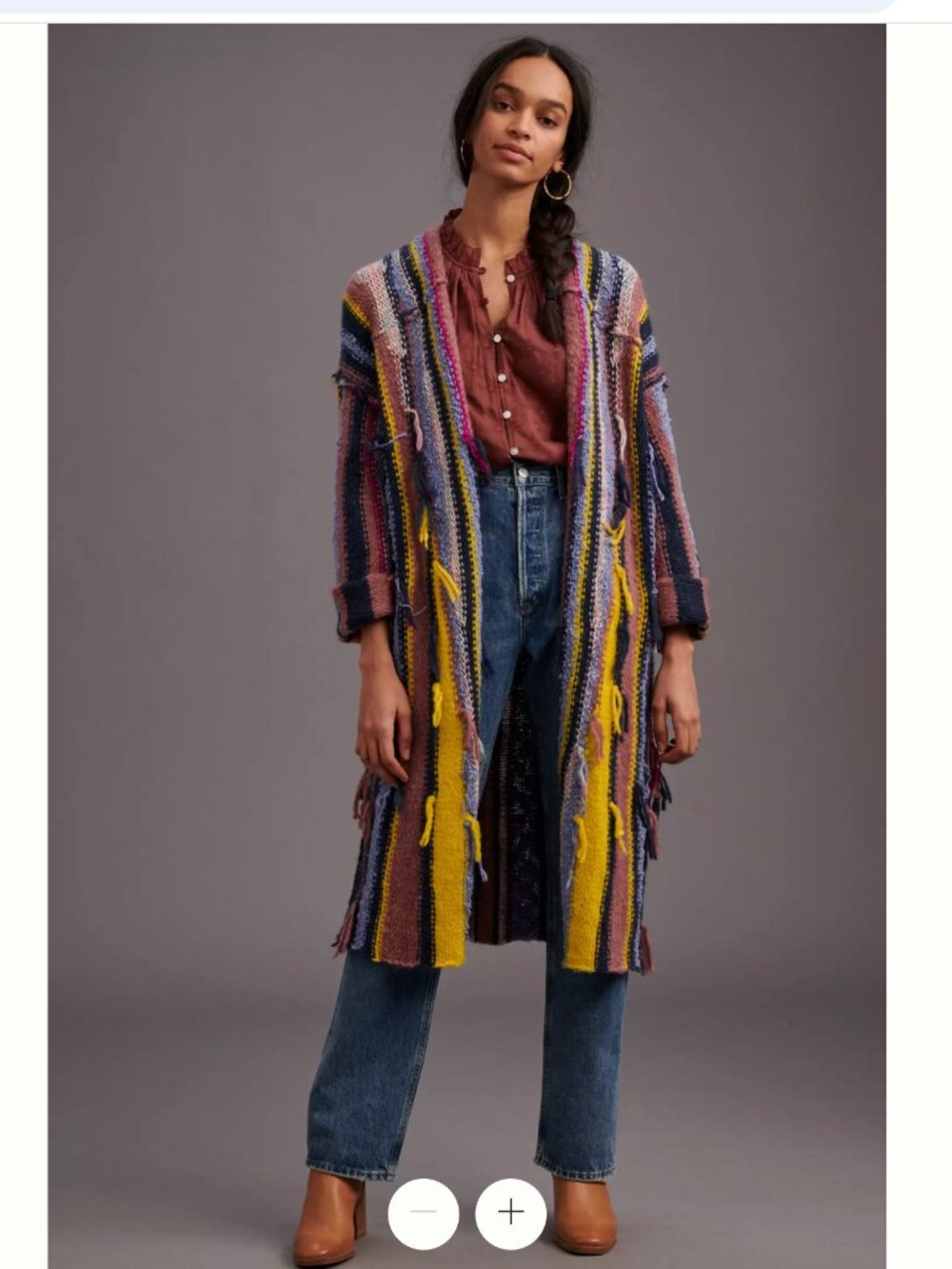 Pilcro Dreamer Striped Duster Sweater XS/S